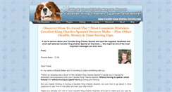 Desktop Screenshot of cavalier-king-charles-secrets.com