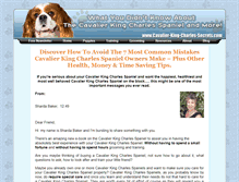 Tablet Screenshot of cavalier-king-charles-secrets.com